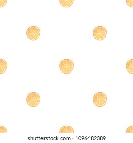 Seamless pattern with lemon slices