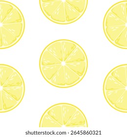 seamless pattern with lemon slices