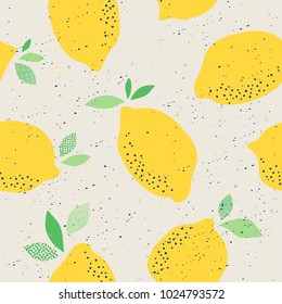 seamless pattern with lemons