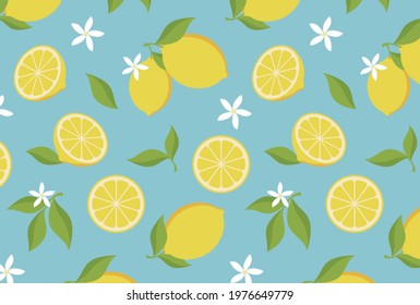 seamless pattern with lemons for banners, cards, flyers, social media wallpapers, etc.