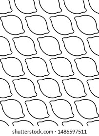 Seamless pattern with lemons by hand draw.