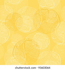 seamless pattern with lemons and oranges - vector illustration