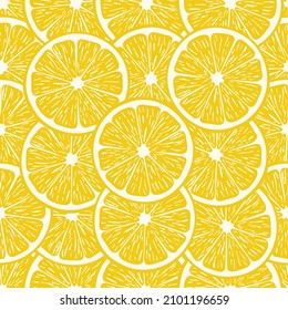  Seamless pattern with lemons. Perfect for wallpapers, fabric, backgrounds, etc.