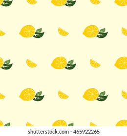 Seamless pattern with lemons for your design