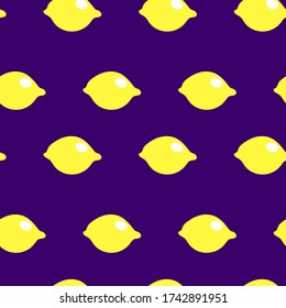 Seamless pattern with lemon.Vector texture for textile, wrapping, wallpapers and other surfaces.