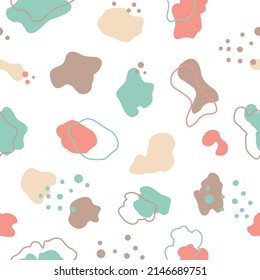 Seamless pattern leopard abstract vector background