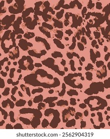 Seamless pattern, leopard, animal skin, aesthetic, abstract, camouflage, camo, hand drawn, pink, endless, all over print to use textile, fabric, clothing, backdrop, wallpaper, home textile, clothing