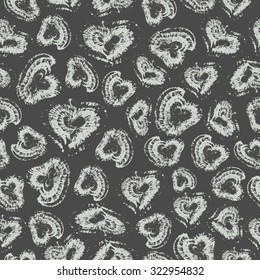 Seamless pattern with leopard print