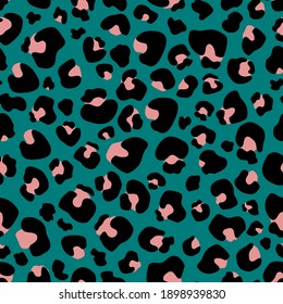 Seamless pattern Leopard print . Leopard background vector illustration