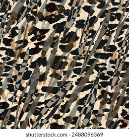 seamless pattern of leopard print fabric