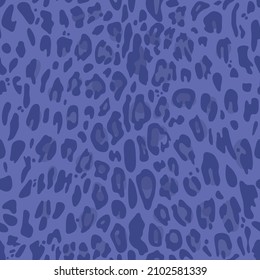 Seamless pattern leopard print in Very peri color