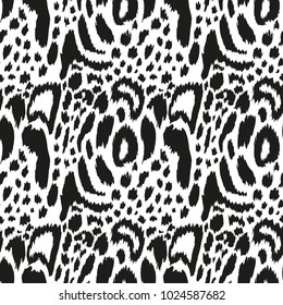 seamless pattern with leopard Skin