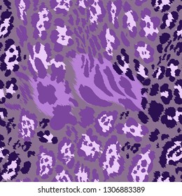 
Seamless pattern - leopard skin