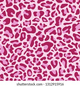 Seamless pattern of leopard skin
