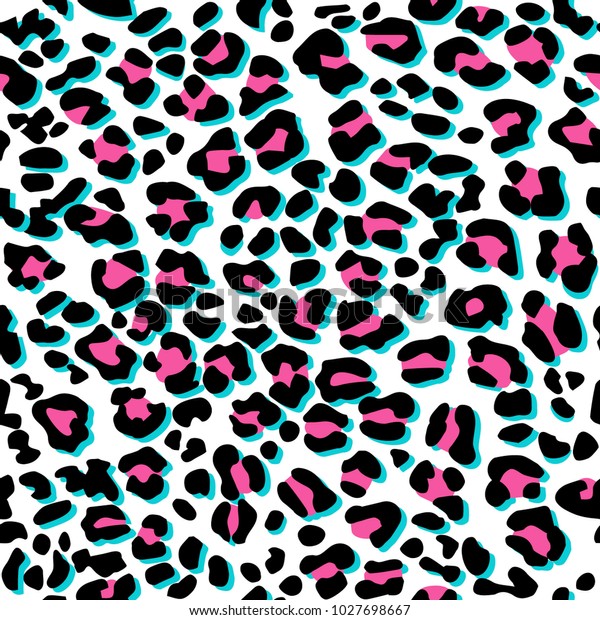 Seamless Pattern Leopard Skin Stock Vector (Royalty Free) 1027698667