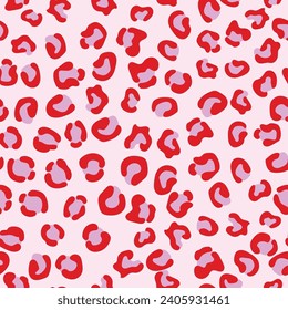 Seamless pattern of leopard skin motif in vector for background, wallpaper, fabric, wrapping, etc.