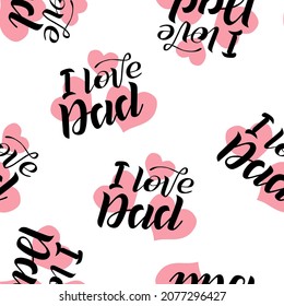 Seamless Pattern Of Lettering Text 