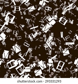 Seamless  pattern  of letters conglomeration