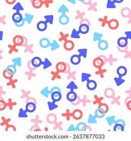 seamless pattern with lgbt symbols in doodle style in vector. Template for backgrounds backdrops prints wallpaper wrapping textile packaging