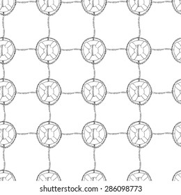 seamless pattern with lifebuoys