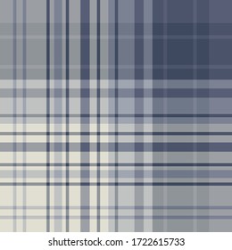 Nahtlose Muster in hellbeige und dezent grau-blau für Plaid, Stoff, Textilien, Kleidung, Tischdecken und andere Dinge. Vektorbild. 
