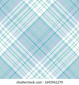 Seamless pattern in light blue colors for plaid, fabric, textile, clothes, tablecloth and other things. Vector image. 2
