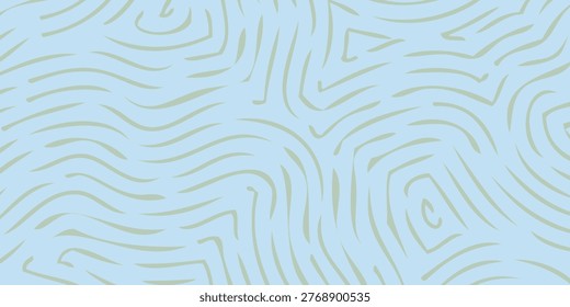 A seamless pattern of light blue wavy lines on a slightly lighter blue background, creating a subtle and modern texture.