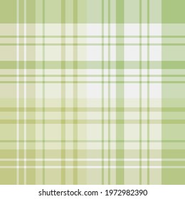Seamless pattern in light green colors for plaid, fabric, textile, clothes, tablecloth and other things. Vector image. 