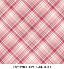 Seamless pattern in light pink colors for plaid, fabric, textile, clothes, tablecloth and other things. Vector image. 2