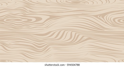 Seamless pattern with light wood texture. Wooden background. Vector illustration.