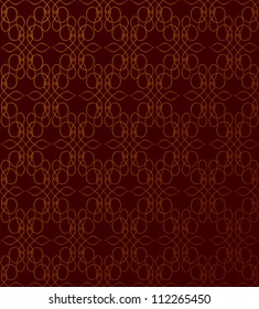 seamless pattern with lightning ornament on red background