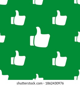 seamless pattern with like and dislike icon