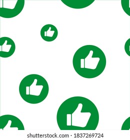 seamless pattern with like  icon
