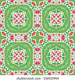 Seamless pattern - like Portuguese tiles