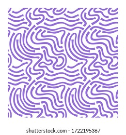 Seamless pattern of lilac lines of scrawl or camouflage skin.