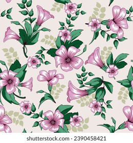 Seamless pattern with Lili hip. Vector illustration.
