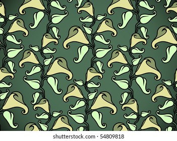 seamless pattern with lilies