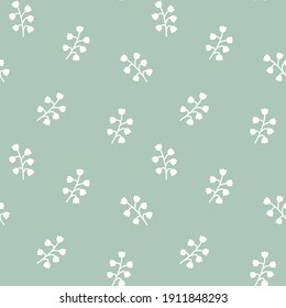 Seamless pattern with Lily of the valley. Floral background. For decor and design of fabric, paper, packaging, Wallpaper.