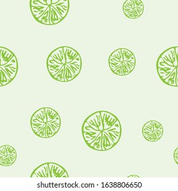 seamless pattern with lime slice . fruit seamless pattern for textile, fabric, wrapping, wallpaper