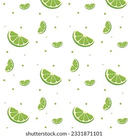 seamless pattern with lime. vector illustration