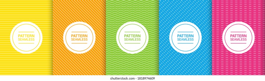 Nahtlose Musterlinie.  Farbige, stylische Hintergründe mit dünner gestreifter Struktur. Zeilenstil-Vektorgrafik. Vektorstreifen-Muster. Stock-Vektorgrafik. EPS10