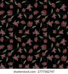 Flores y hojas Vector