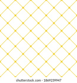 Seamless pattern of line and rhombuses. Geometric orange background. Unusual lattice.