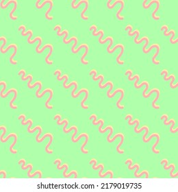Seamless pattern. Linear diagonal waves.Curves background. Twisted composition for textile, web design, cards, background. Vector illustration.
