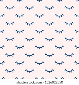 Seamless  pattern linear eyelashes. Vector
