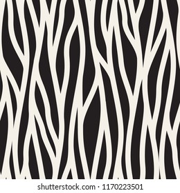 Seamless pattern with linear waves. Endless stylish texture. Ripple repeating background. Natural stylized veins. Can be used as swatch for illustrator.