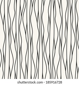 Seamless pattern with linear waves. Endless stylish texture. Ripple background