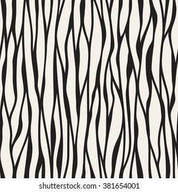 Seamless pattern with linear waves. Endless stylish texture. Ripple repeating background. Natural stylized veins.