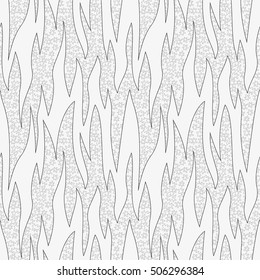 Seamless pattern with linear waves. Endless stylish texture. Hand drawn modern background.