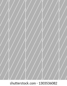 Seamless pattern with linear wavy stripes. Repeating background with waves. Stylish monochrome print.